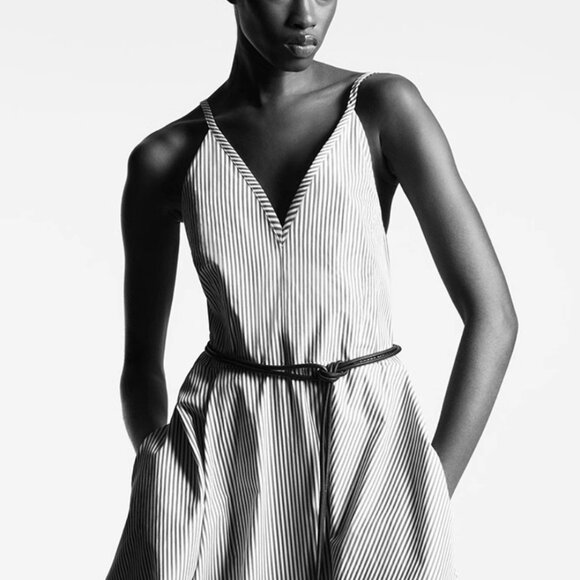 NEW COS Leather Rope Belt OneSize Black - Picture 6 of 6